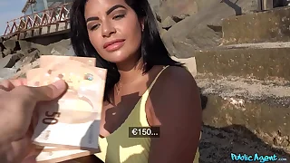 Beach Babe Fucked in the sky a Public Beach plus then in Private Swimming Synthesize - Public Agent